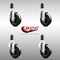 Service Caster 4 Inch 316SS Soft Rubber Wheel Swivel 1-1/4 Inch Expanding Stem Caster Set SCC SCC-SS316EX20S414-SRS-114-4 - alternate 4
